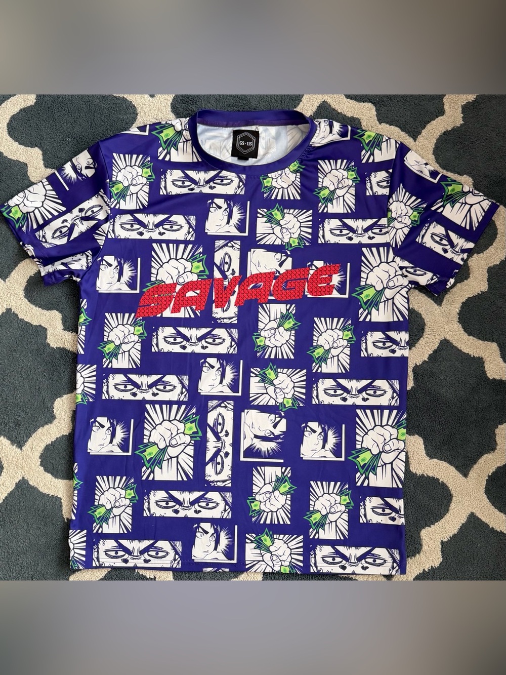 G-Star Purple Graphic 'Savage' Short Sleeve Tee